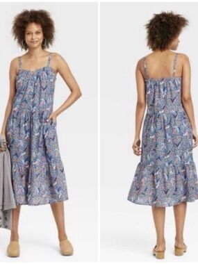 NWT Knox Rose Tiered Midi Off the Coast Sundress